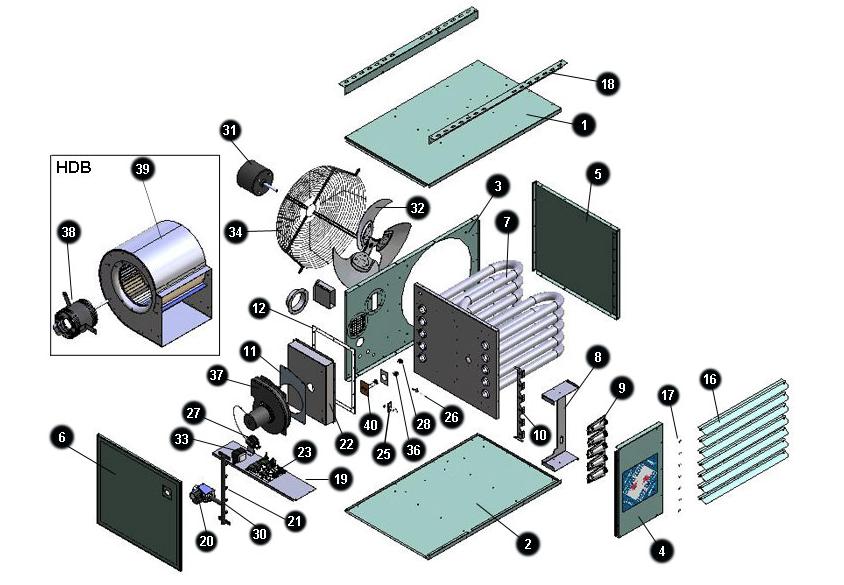 Modine Heater Parts Diagram